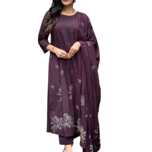 Floral Dreams ? Printed & Embroidered Cotton Dress (Size M)